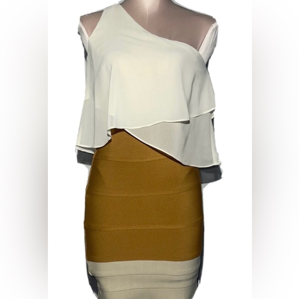 WOW Couture bodycon dress size S. Different colored layers.  Beautiful